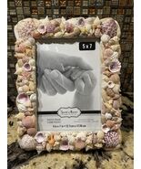 Handmade Shell Picture Frame for 5"x7" Photo Shells collected along FL s... - $24.70