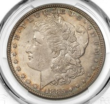 1885 $1 Silver Morgan Dollar Graded By PCGS As MS63 Gorgeous Coin! - £93.43 GBP