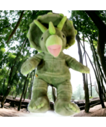 Build a Bear Dinosaur Triceratops Plush Stuffed Animal Green Dino 17&quot; Tall - £7.15 GBP