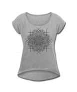 Tribal Mandala Roll Cuff Tee - £29.34 GBP