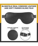 Alaska Bear Sleep Mask Silk Eye Cover with Contoured Padding Black Leath... - €9,72 EUR