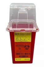 BD Sharps Collector 1.5 Quart Container for Needles Biohazard Waste Disp... - $8.88