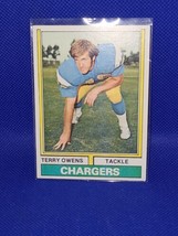 1974 Topps Terry Owens Football Card San Diego Chargers #228 - £5.74 GBP