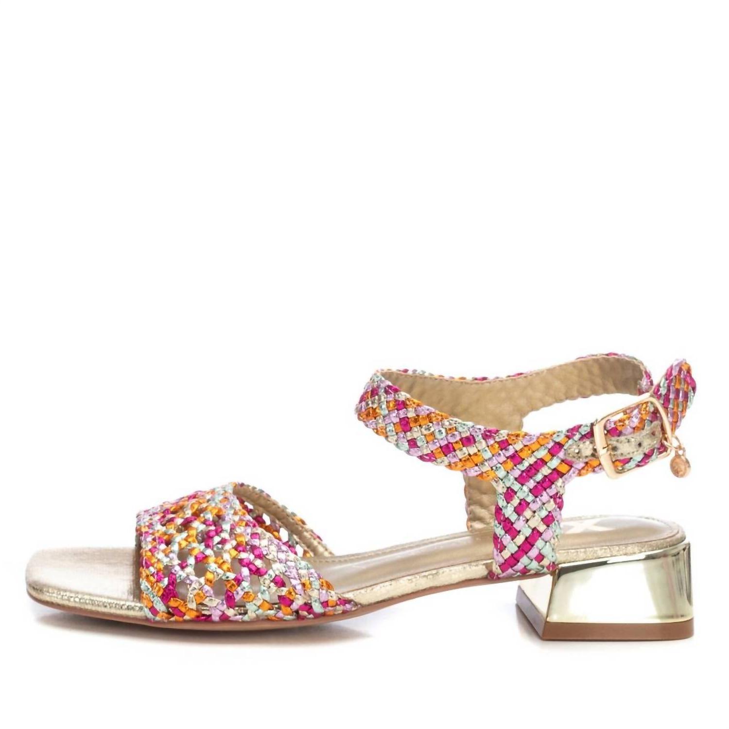 Xti Women&#39;s Low Heel Sandals Fuchsia - $76.00