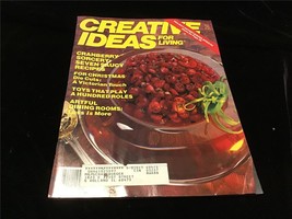 Creative Ideas for Living Magazine November 1987 Artful Dining Room - $10.00