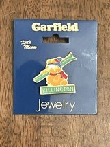 Vintage Garfield Enamel Pin Pinback Kat&#39;s Meow Jewelry Killington Ski Sk... - $19.79