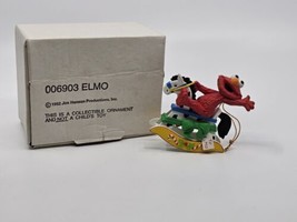 Vintage 1992 Grolier Christmas Magic Jim Henson ELMO ornament 006903 - £13.32 GBP