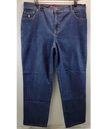 L1) Women&#39;s Gloria Vanderbilt Amanda Blue Jeans Pants Size 16W - £11.67 GBP