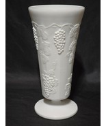 Vintage INDIANA GLASS COLONY 10&quot; Flared Flower Vase HARVEST MILK Glass G... - $24.03 CAD