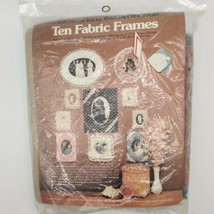 TEN FABRIC FRAMES CRAFT KIT - Country Fair - Vintage DIY Photo Frame Cra... - $16.03