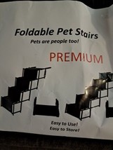 Folding Dog Pet Steps Ramp Stairs Car Boot Portable Ladder Metal Accordion - £23.48 GBP