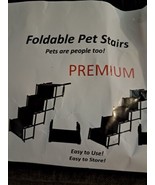 Folding Dog Pet Steps Ramp Stairs Car Boot Portable Ladder Metal Accordion - $40.52 CAD