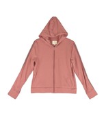 OFFLINE By Aerie Women's S Full Zip Hoodie Jacket, Stripe Sleeves, Dusty Rose - $24.19