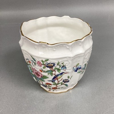 Aynsley English Bone China PEMBROKE Botanical Pattern Cachepot - 3.75x4.75” - $19.79