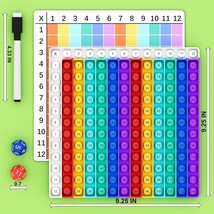 Multiplication Game Board Learning Math Educational Toys Board Game Kids New - $19.95