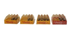 Lot 4 Vintage Coca Cola Miniature Coke Crates Case Bottles Advertising Dollhouse - £23.99 GBP