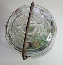 BALL IDEAL QUART CANNING JAR WITH LID AND WIRE BAIL WITH MARBLES INSIDE image 2