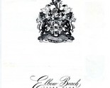 Elbow Beach Surf Club Menu Bermuda 1960 - 1970 Coats of Arms  - $74.28