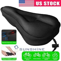 Bike Bicycle Seat Saddle Cover Extra Comfort Padding Soft Gel Cushion Gy... - $17.99