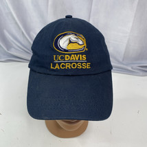 Vintage UC Davis Lacrosse Aggies Strap Back Blue Adult Hat - £21.50 GBP