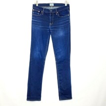 J Crew Women&#39;s Matchstick size 25 Skinny Stretch Dark Blue Denim Jeans 30 x 31 - £19.34 GBP