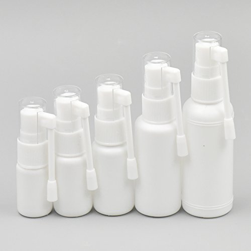 Fujiyuan 5 pcs Empty Oral Spray Bottles Pump Sprayer Plastic Cap White S... - $4.75