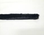 1" Wide Black Fur Trim With Sew-In Lip Edging Faux Fake Fur Trimming (M4... - $4.99