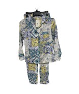 The Lazy Poet EMMA Mediterranean Linen LONG PAJAMA SET Size Small New - $123.75