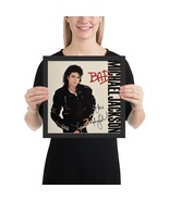 Michael Jackson FRAMED reprint signed Bad album Framed Reprint - £62.14 GBP
