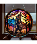 Bigfoot Suncatcher Stained Acrylic Window Hanging Indoor with Chain - £6.86 GBP