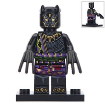 Black Panther Traditional suit Marvel universe Single Sale Moc Minifigures - £2.51 GBP