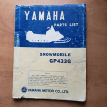 YAMAHA Snowmobile GP-433G Parts List Manual 1974 - $14.80