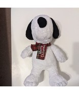 Peanuts Snoopy stuffed animal with a scarf that says Merry Christmas - £7.73 GBP