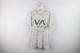 RVCA Ruca Skateboarding Mens Medium Spell Out Acid Wash Flower Knit T-Shirt - $19.75