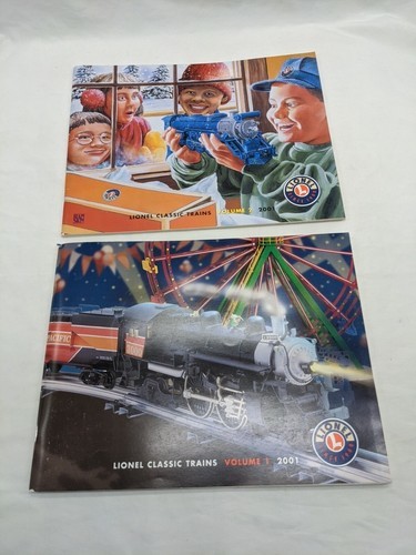 Set Of (2) 2001 Lionel Classic Trains Volume 1 And 2 Catalogs - $19.80
