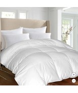 Blue Ridge Down Alternative Comforter White Hypoallergenic Cotton Sateen... - €145,19 EUR+