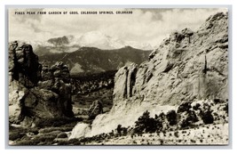 Pikes Peak Colorado Springs Colorado CO UNP Conoco Touraide B&amp;W Postcard Z2 - £3.06 GBP