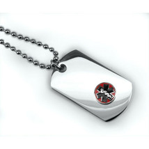 Mini Medical ID Dog Tag with Raised Emblem. Free Wallet Card! Free engraving! - £23.91 GBP