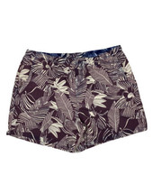 Columbia Men Size XL Purple Floral Tropical Swim Trunks Mesh Netting - $6.45