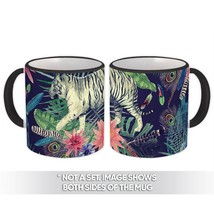 Peacock Painting : Gift Mug Pattern Bird Tiger Animal Flower Wildlife Feather Na - £12.78 GBP+