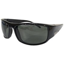 Bolle King Sunglasses Polished Black Shiny Polarized Wrap-Around TNS - $58.98