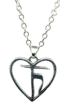 Heart Pendant Satya Necklace Yoga The Heart of Truth Enlightening Protection - $9.88