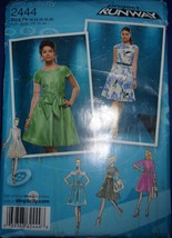 Simplicity Misses Dress With Collar &amp; Sleeve Variations Size 12-20 #2444 Uncut - £4.69 GBP