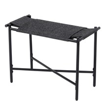 Handwoven Paper Rope Foot Rest Stools &amp; Ottomans for Home &amp; Office - Black - $45.99