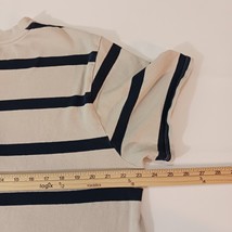 Free Assembly MKN0024 Men's Tan & Black Stripes Cotton Short Sleeve T-Shirt L image 9