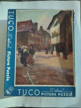 Vintage Tuco Picture Puzzle Street In Brittany COMPLETE Impressionistic Street - $32.29