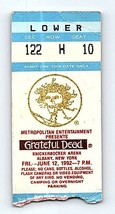 Grateful Dead Mail Order Concert Ticket Stub June 12 1992 Albany New York - £28.40 GBP