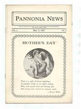 Pannonia Beneficial Assoc. News 1930 Philadelphia - $27.72