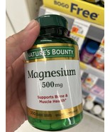 Nature&#39;s Bounty Magnesium 500mg Size, Coated Tablets 200 ea (Pack of 3) - $42.56