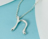 16&quot; Tiffany Letter N Alphabet Initial Pendant Chain Necklace by Elsa Per... - $289.00